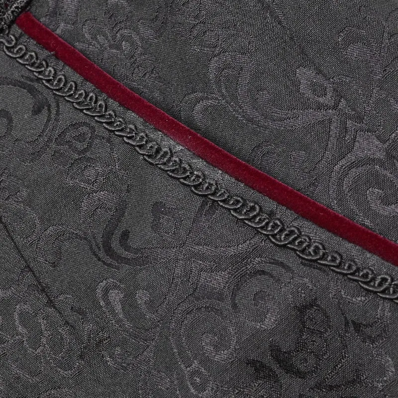 Gothic Blood Jacquard-Anzughose für Herren