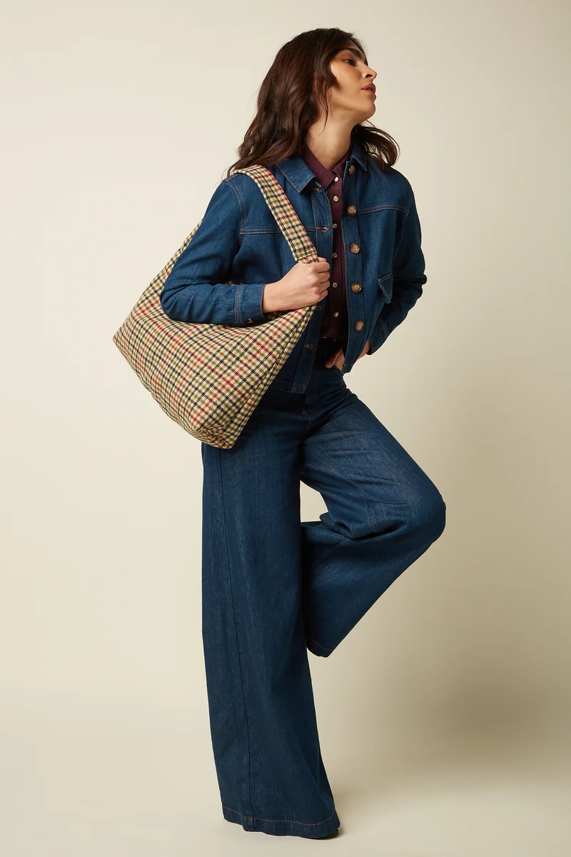Glace Tote Bag Basso Check