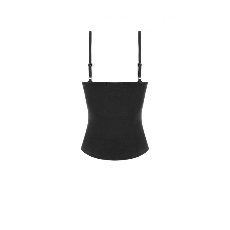 Punk-besetztes Camisole mit Nieten und Kette für Damen