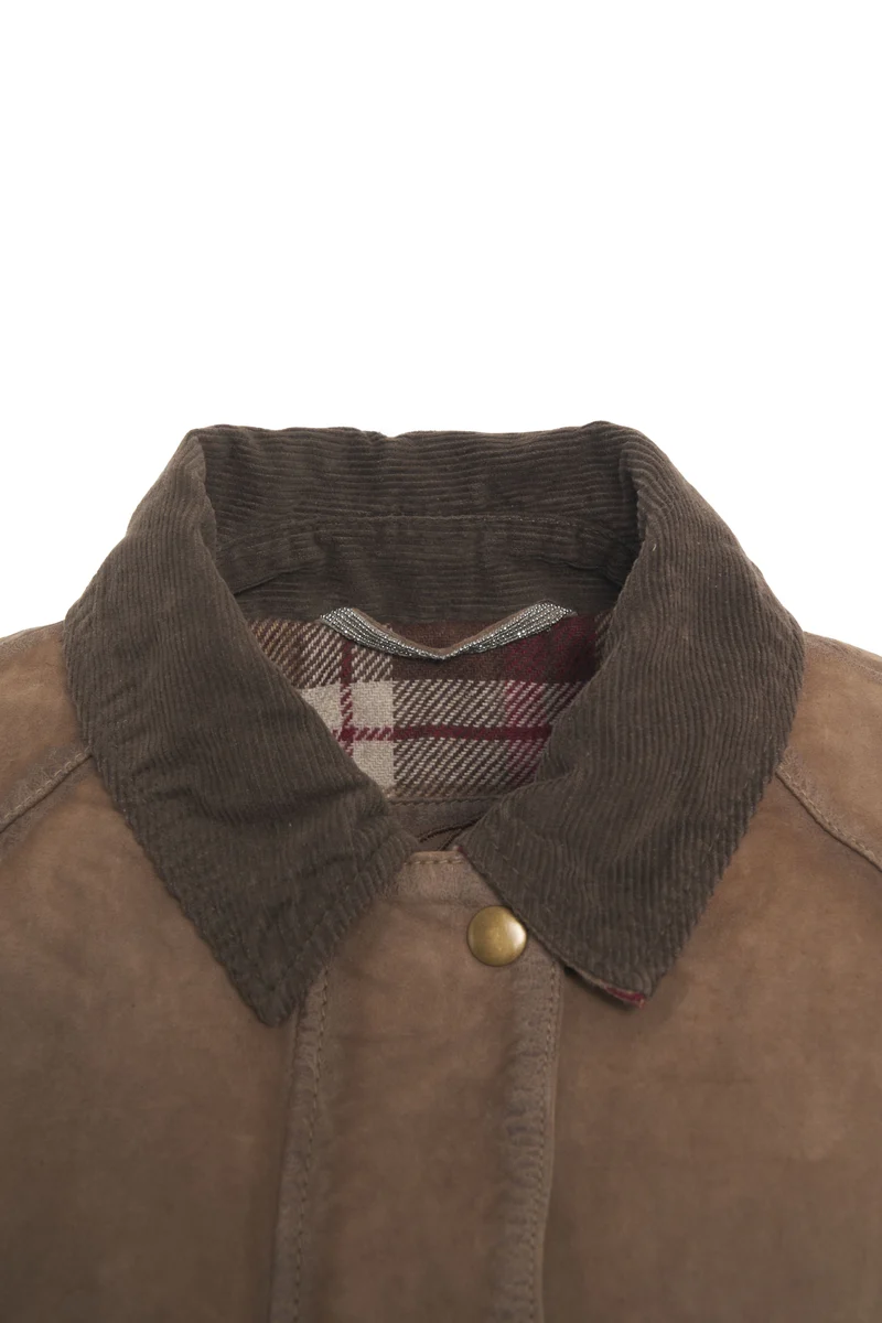 Giacca in pelle scamosciata 'Belvoir'