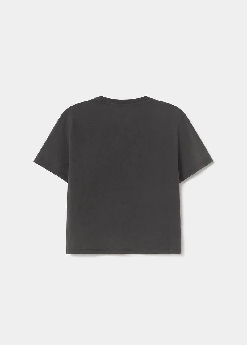 Washed t-shirt glitter wings