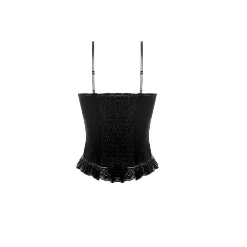 Gothic Crop-Top für Damen mit Blumenmuster, Schmetterlingsmotiv, Spitze und Samt