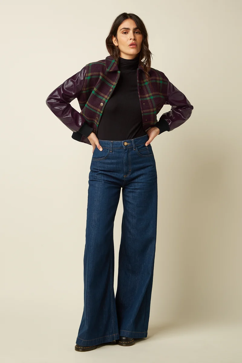 Billie Baseball Jacket Vera Check