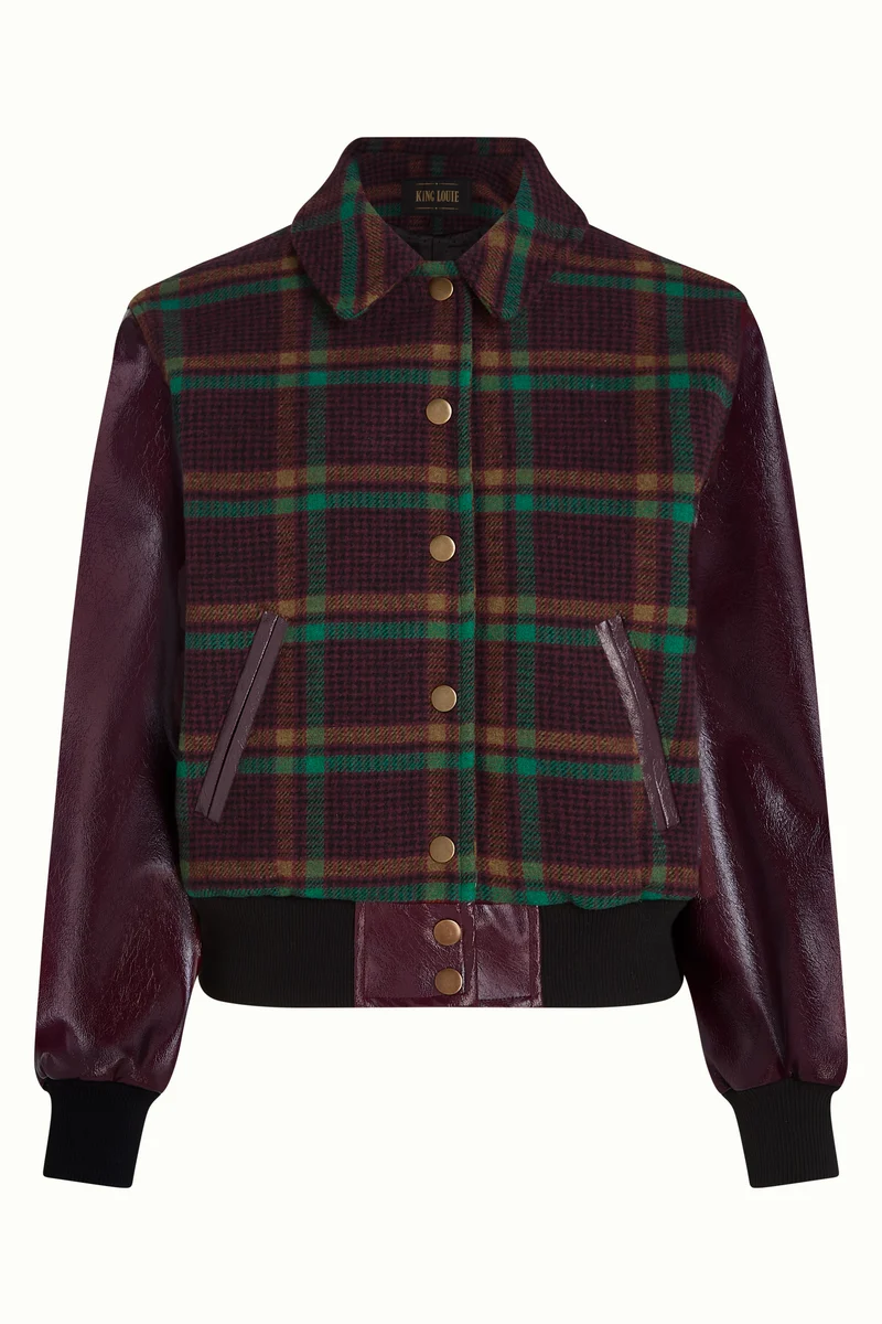 Billie Baseball Jacket Vera Check