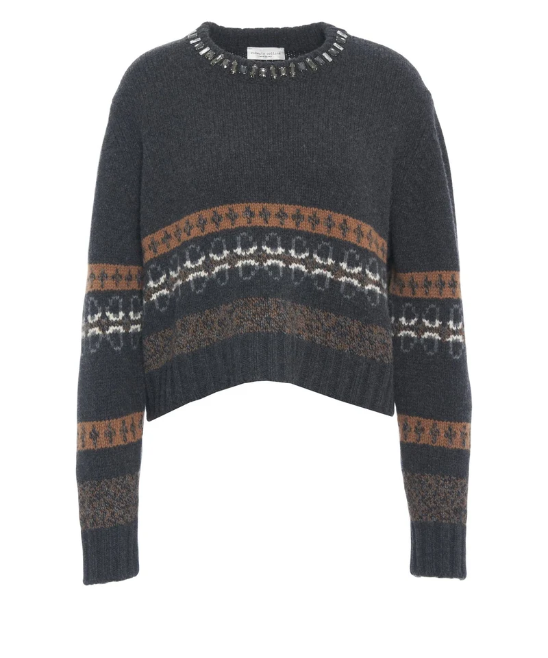 Maglione con fantasia norvegese
