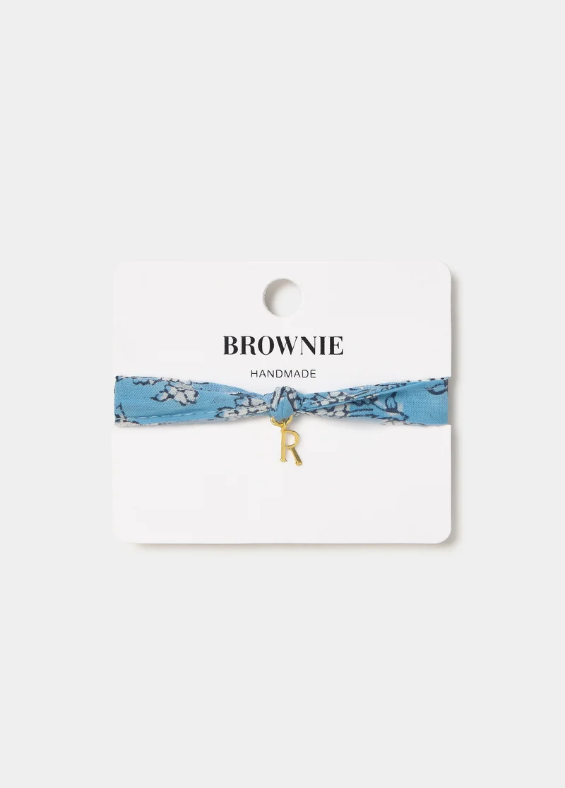Initial R bracelet