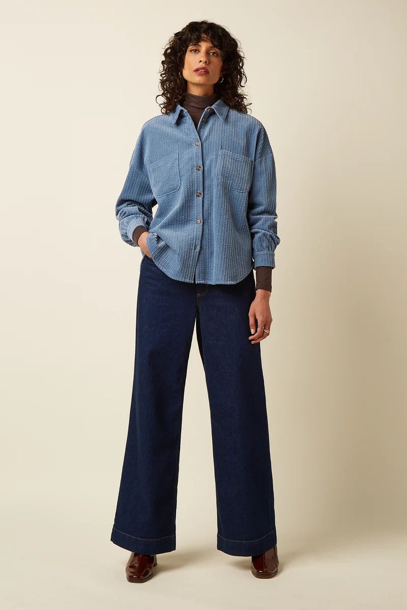 Fee Pocket Blouse Birch Cord