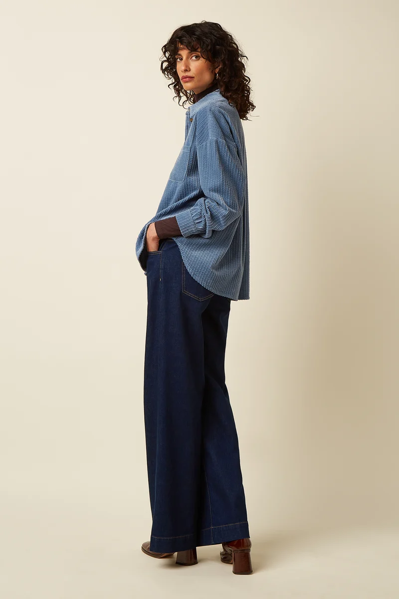 Fee Pocket Blouse Birch Cord