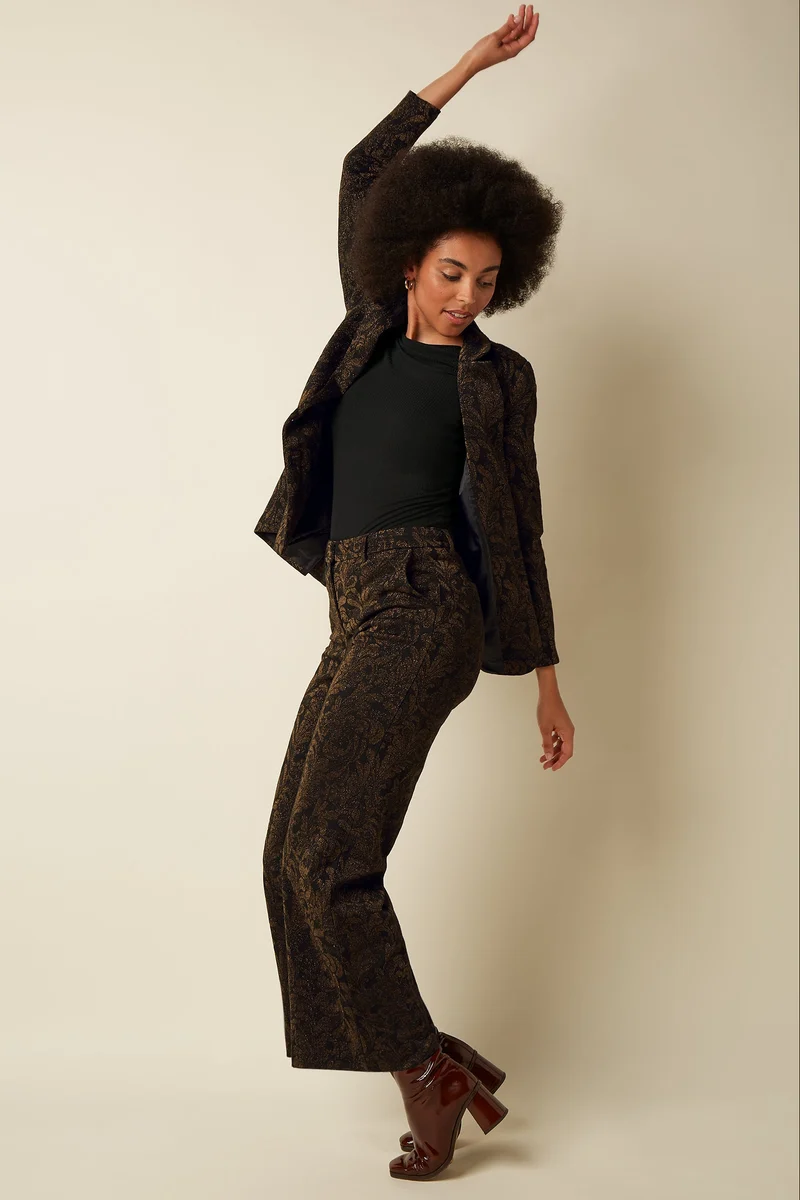 Federica Pants Star Jacquard