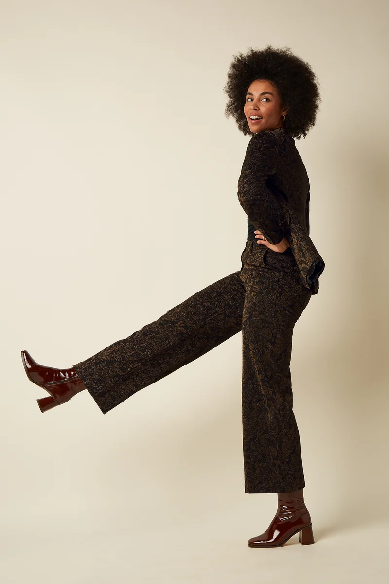 Federica Pants Star Jacquard