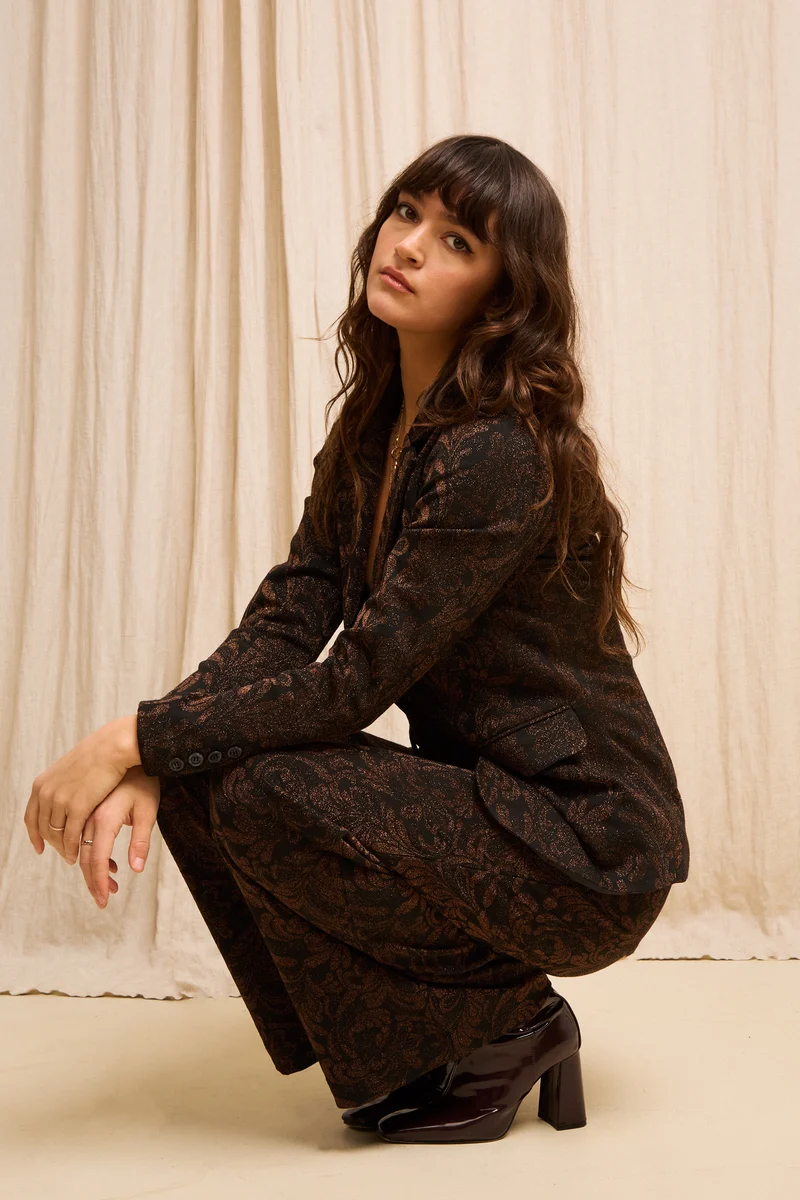 Federica Pants Star Jacquard