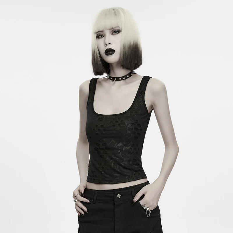 Grunge-Tanktop für Damen im Used-Look