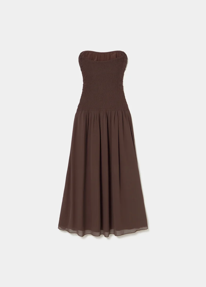 Long ruched dress