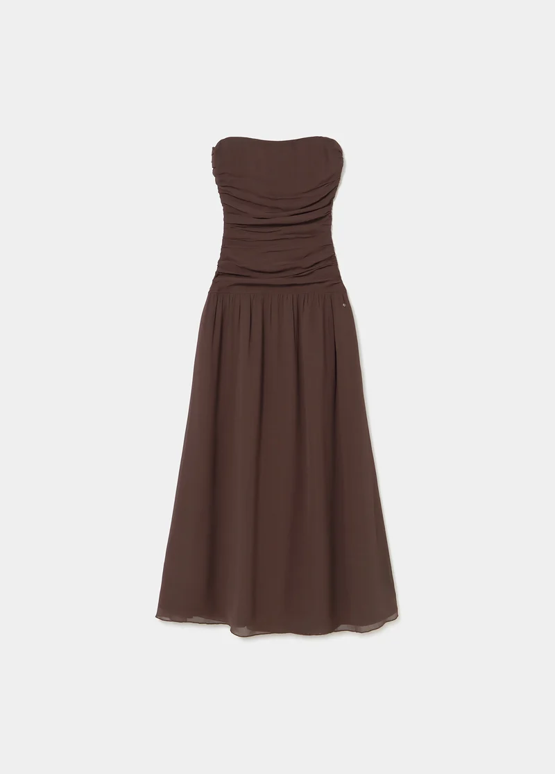Long ruched dress