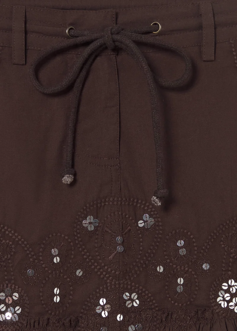 Mirror short skirt