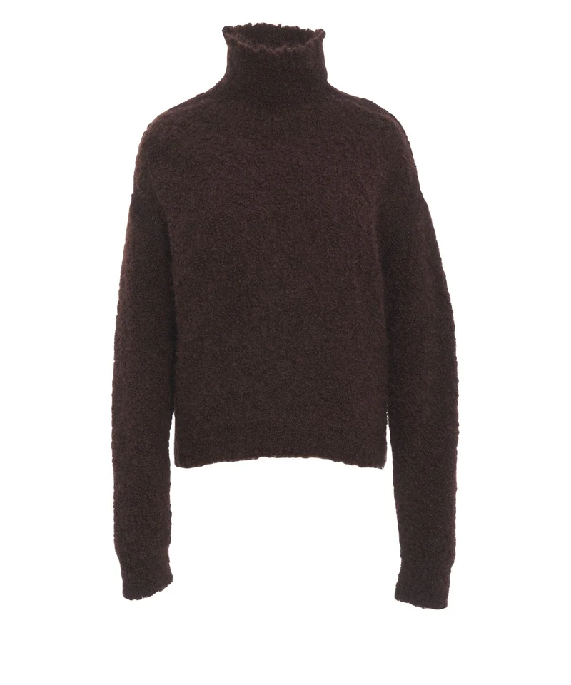 Maglione a dolcevita in alpaca