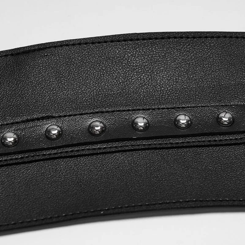 Punk-Schnürbustier mit bösem Blick für Damen, Neckholder