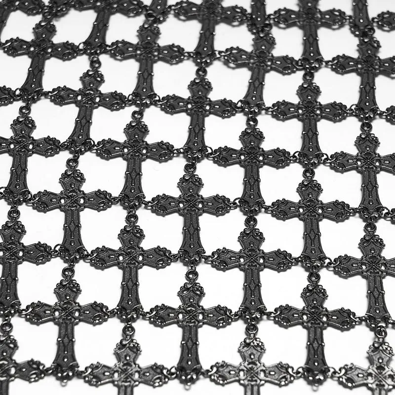 Gothic-Hüftgeschirr mit Kreuzkette für Damen