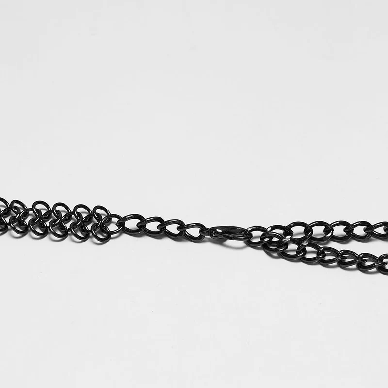 Gothic-Brustgeschirr für Damen mit gekreuzten Ketten
