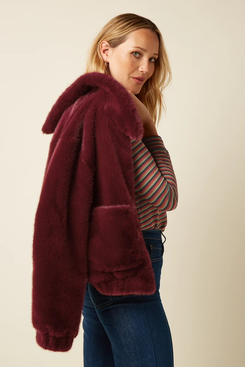 Isla Jacket Silver Fur