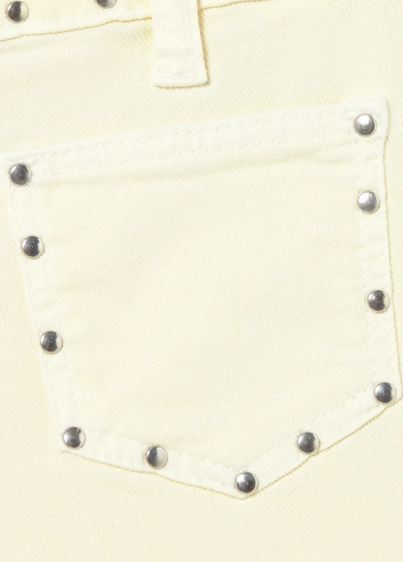 Decorative studded shorts