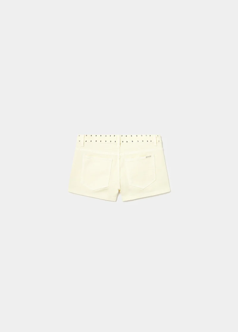 Decorative studded shorts