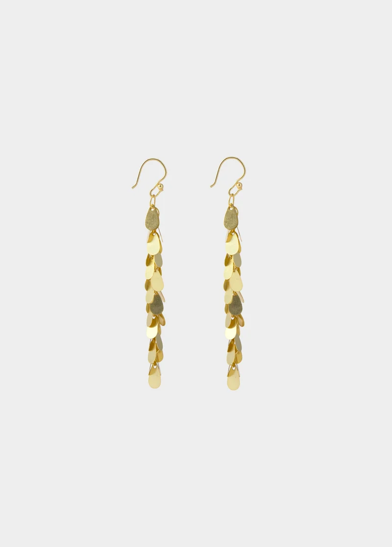 Disc-shaped earrings