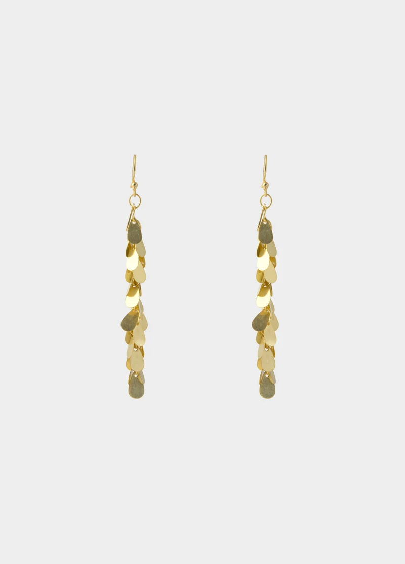 Disc-shaped earrings