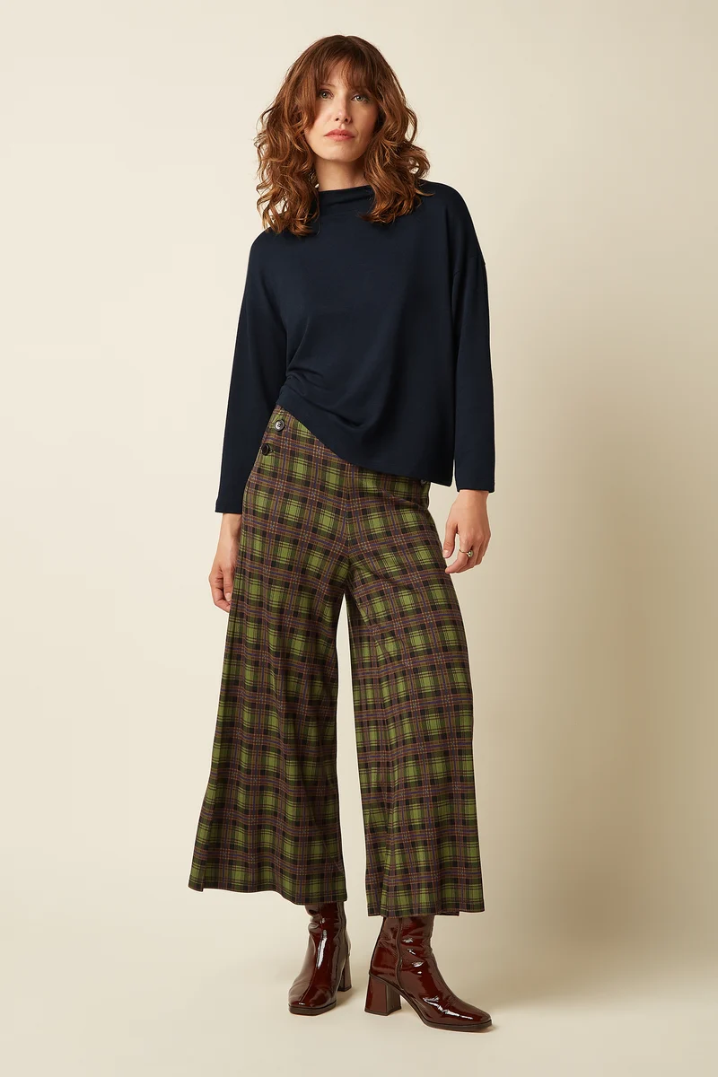 Pia Culotte Timber Check