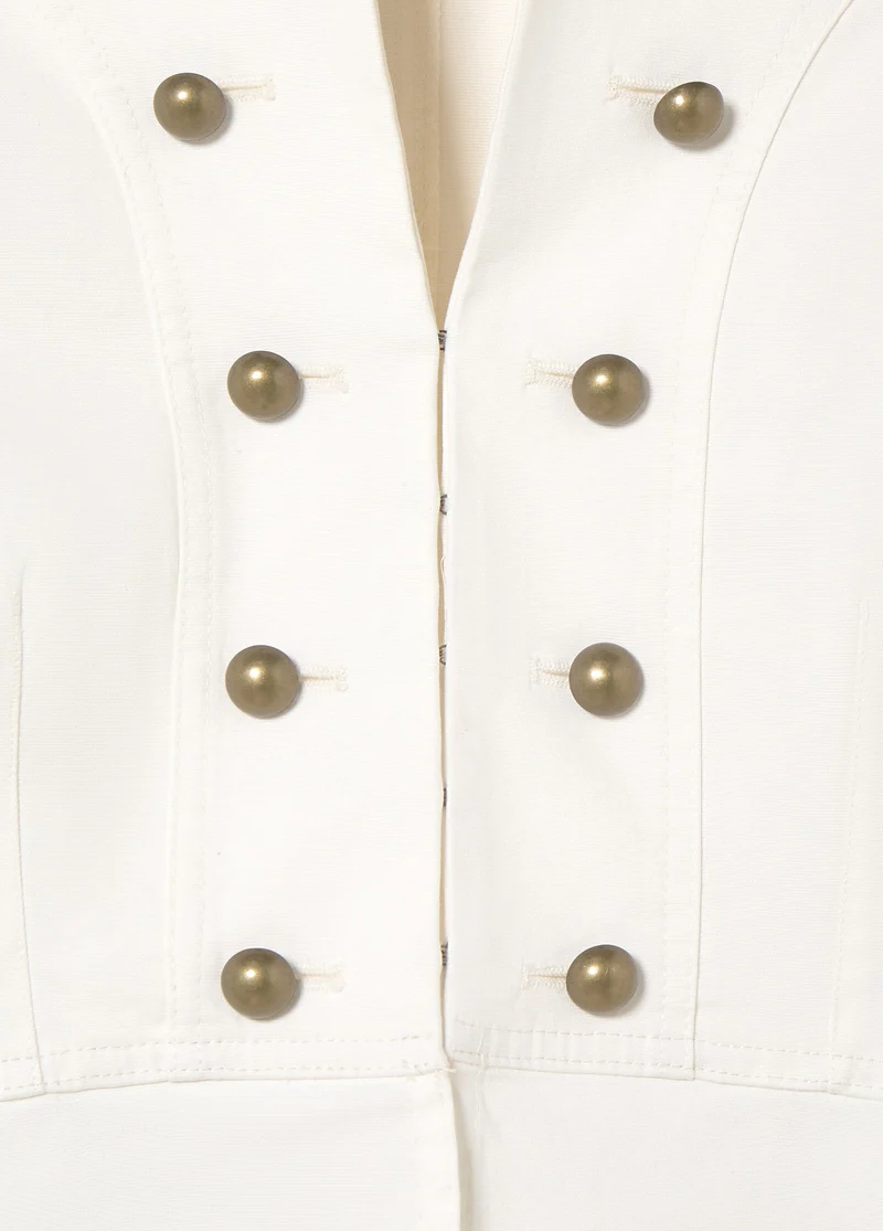 Buttoned cotton jacket