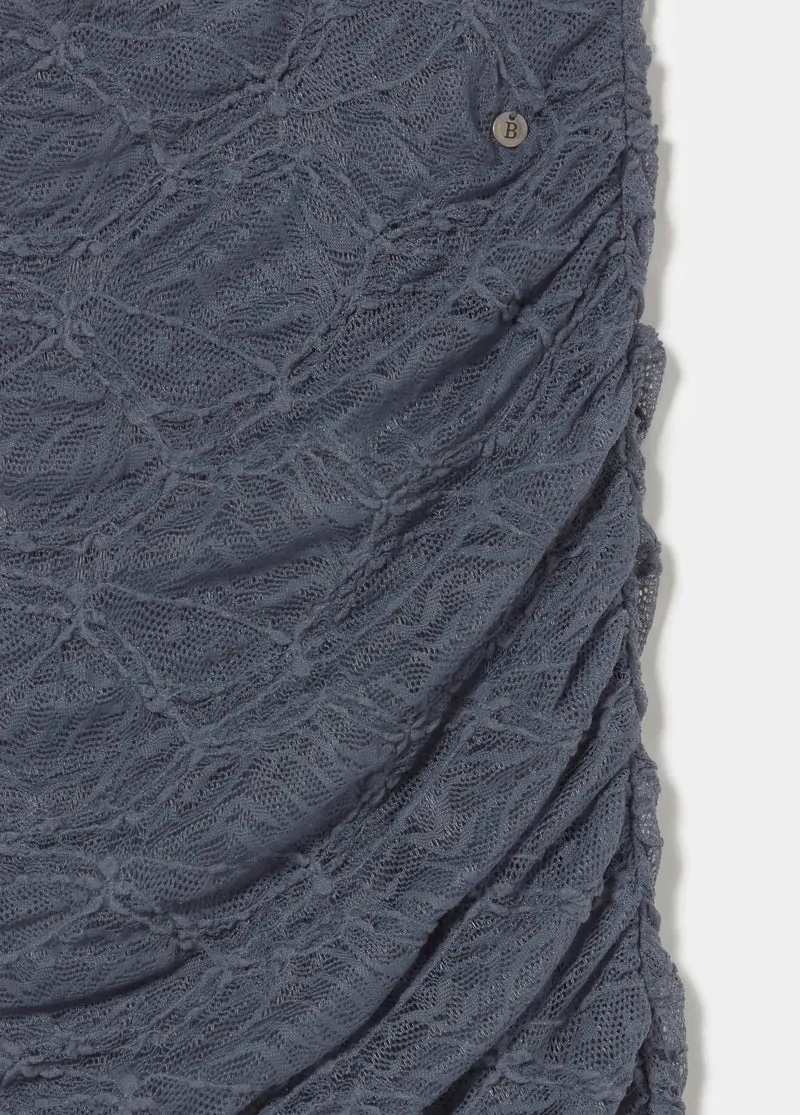 Draped lace skirt