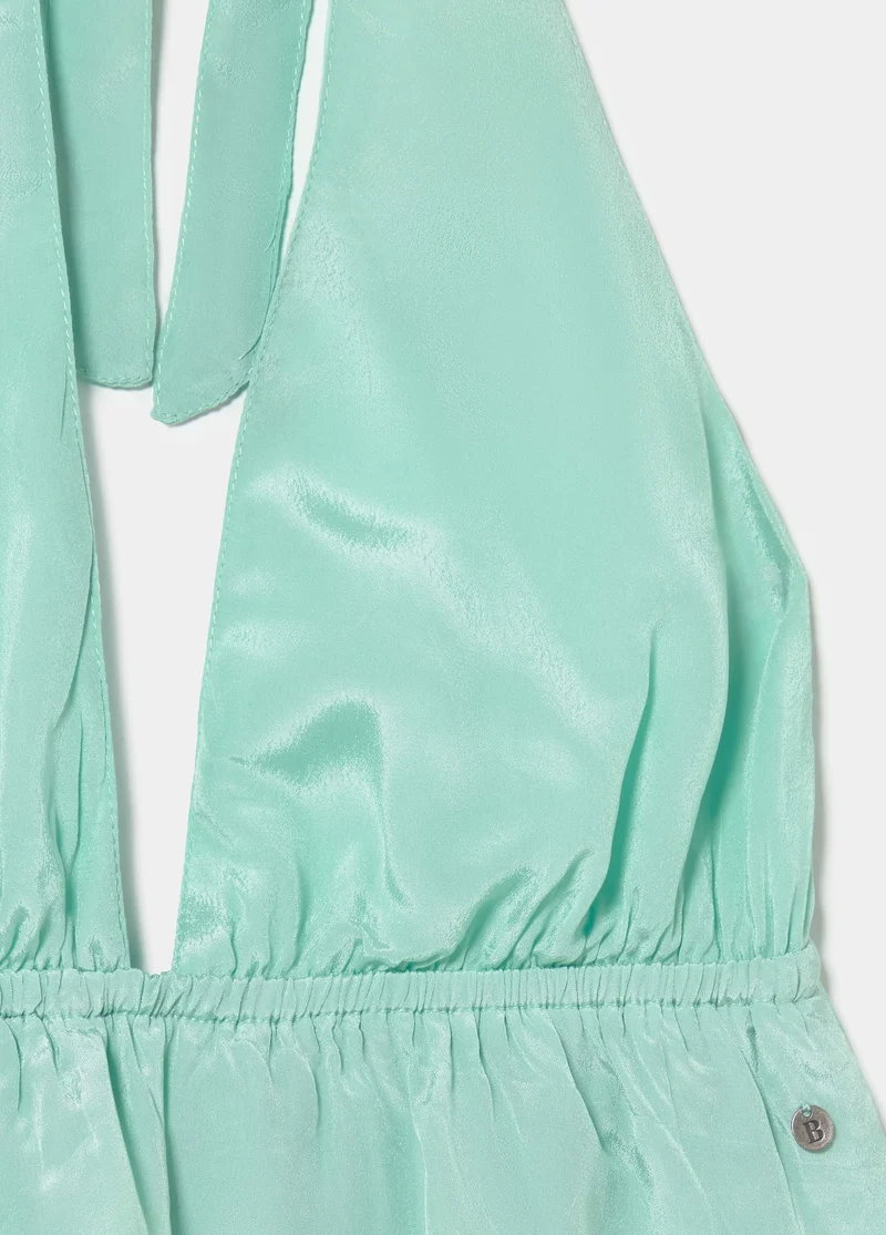 Ruffled strap top