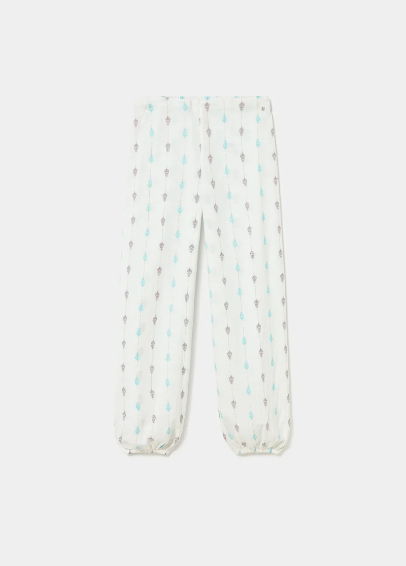 Embroidered harem pants