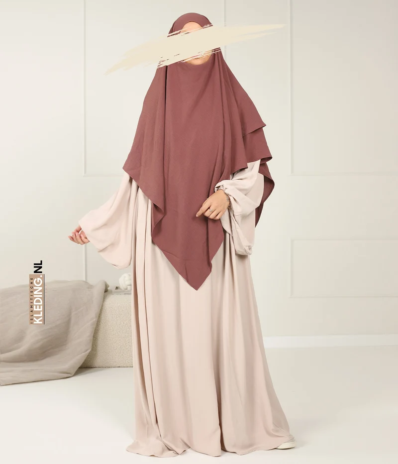 Double Diamond KHIMAR Jaz - Dunkle Rose