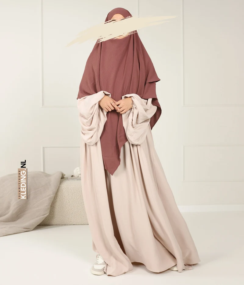 Double Diamond KHIMAR Jaz - Dunkle Rose