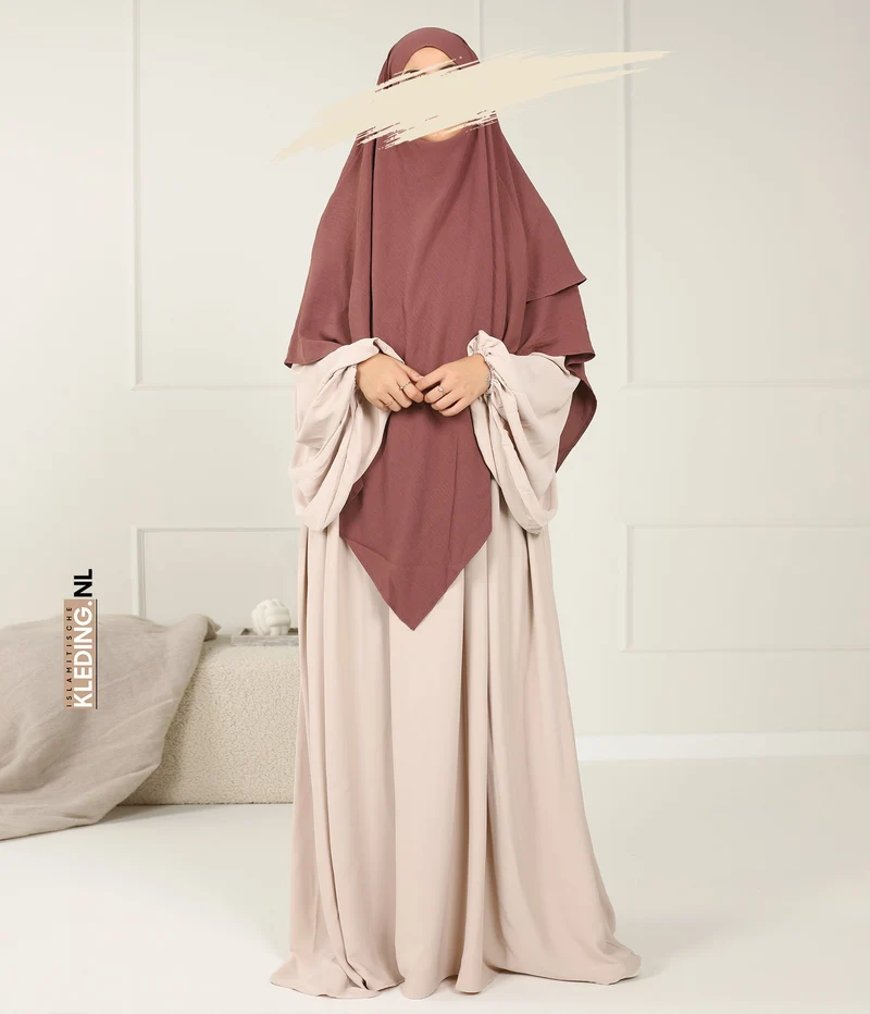 Double Diamond KHIMAR Jaz - Dunkle Rose