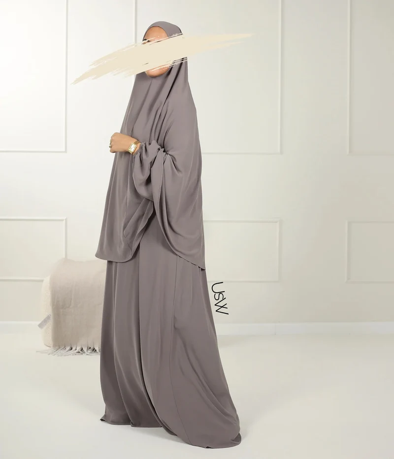 UsW - Pearl Puff Abaya SET