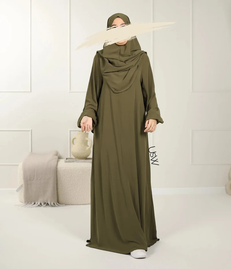 UsW - Pearl Puff Abaya SET