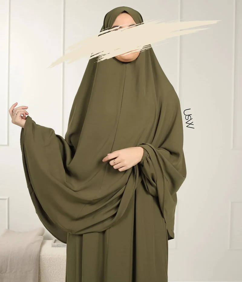 UsW - Pearl Puff Abaya SET