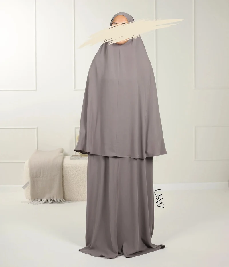 UsW - Pearl Puff Abaya SET