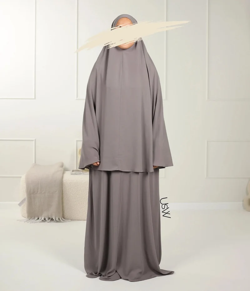 UsW - Pearl Puff Abaya SET