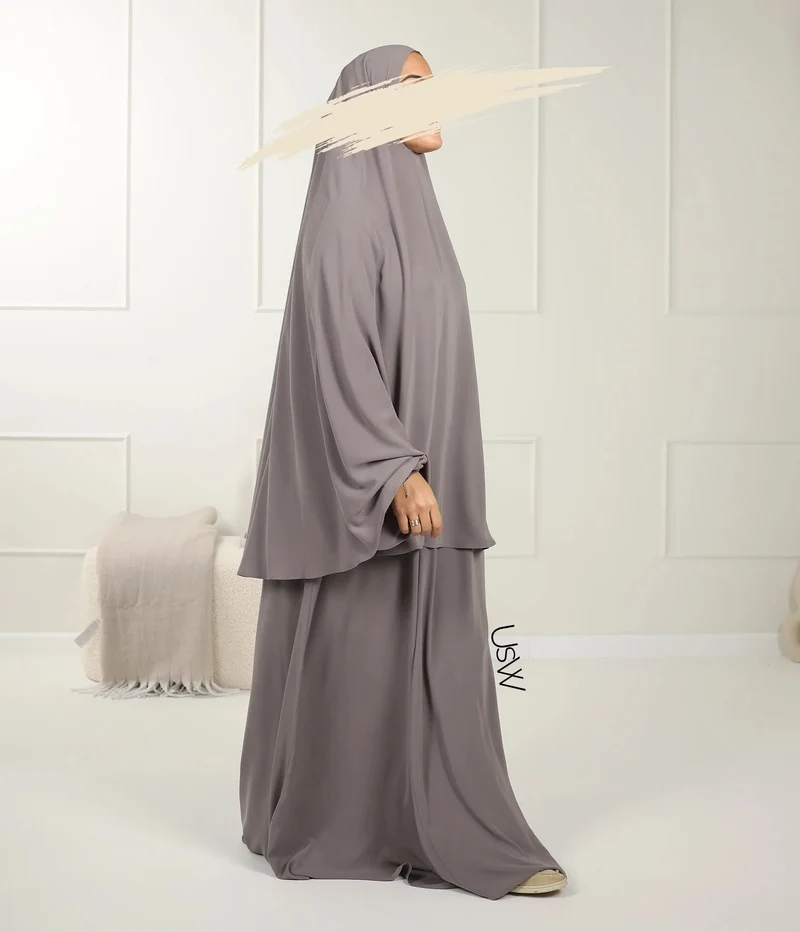 UsW - Pearl Puff Abaya SET