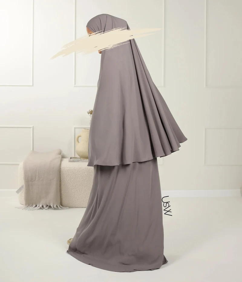 UsW - Pearl Puff Abaya SET