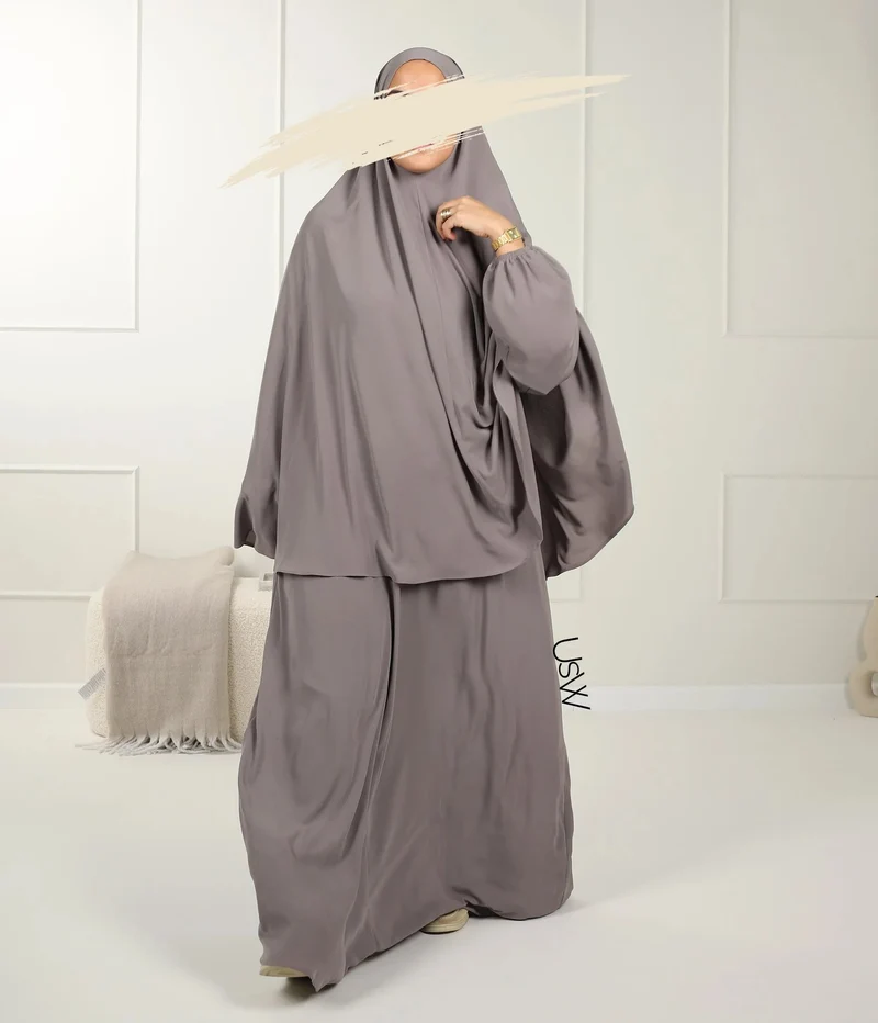UsW - Pearl Puff Abaya SET