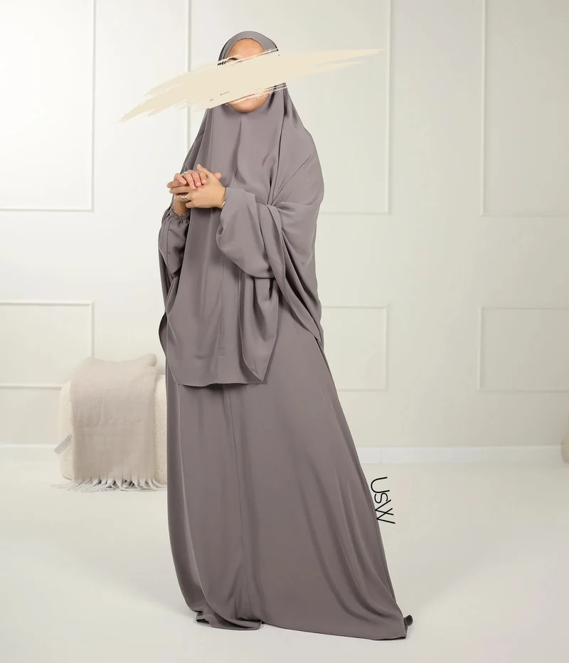 UsW - Pearl Puff Abaya SET