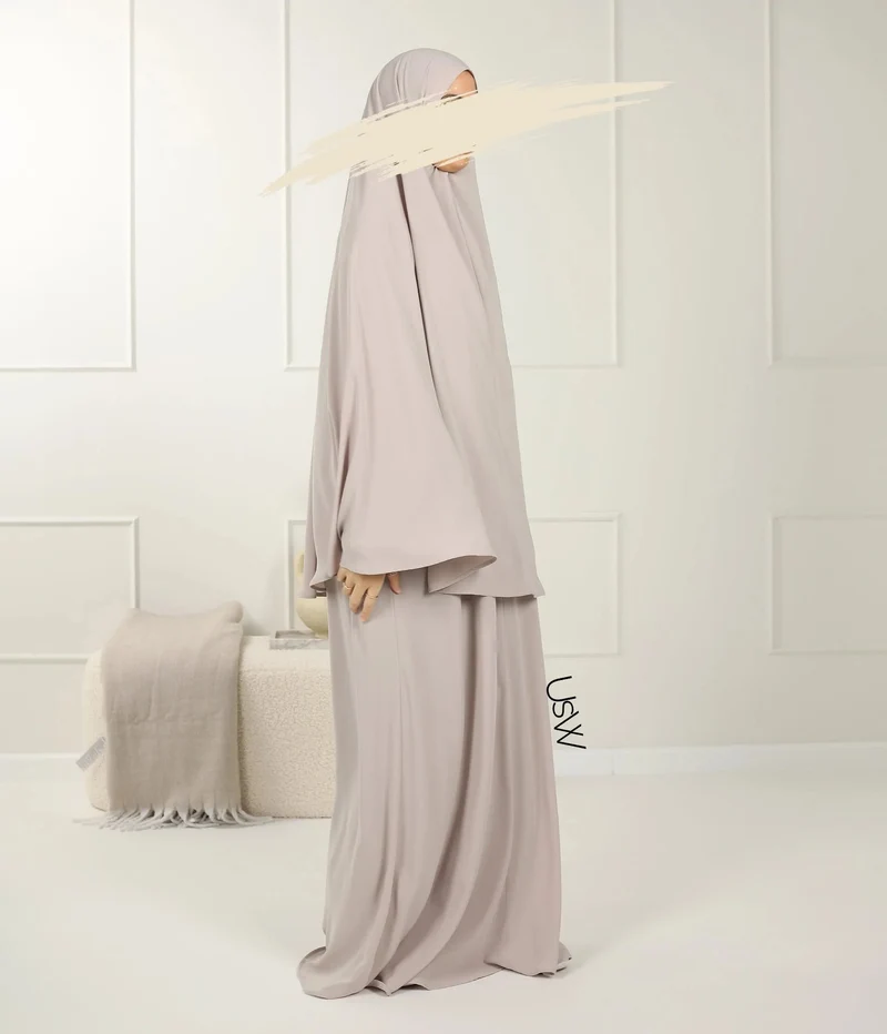 UsW - Pearl Puff Abaya SET