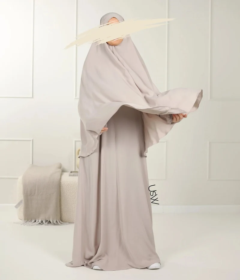 UsW - Pearl Puff Abaya SET