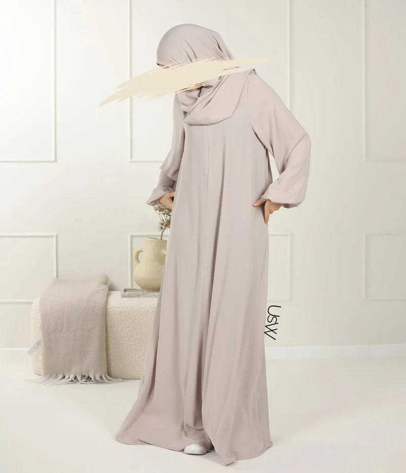 UsW - Pearl Puff Abaya SET
