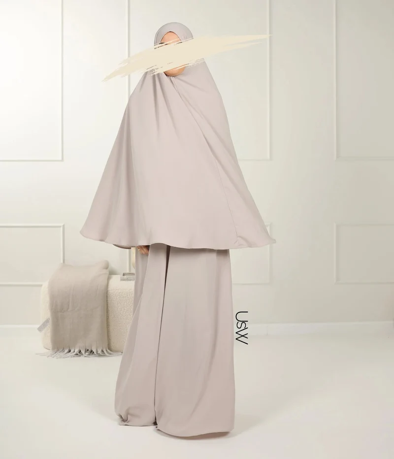 UsW - Pearl Puff Abaya SET