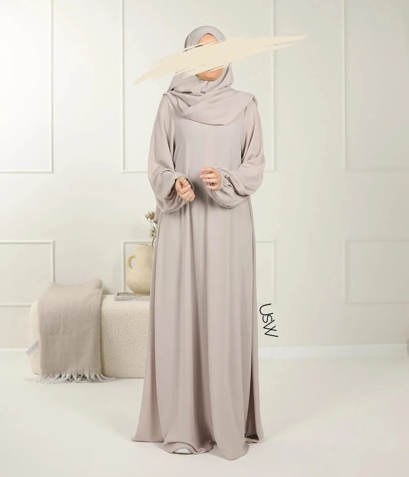 UsW - Pearl Puff Abaya SET